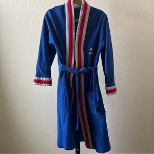 Vintage Disney Mickey Mouse Blue Kids Pajama Robe